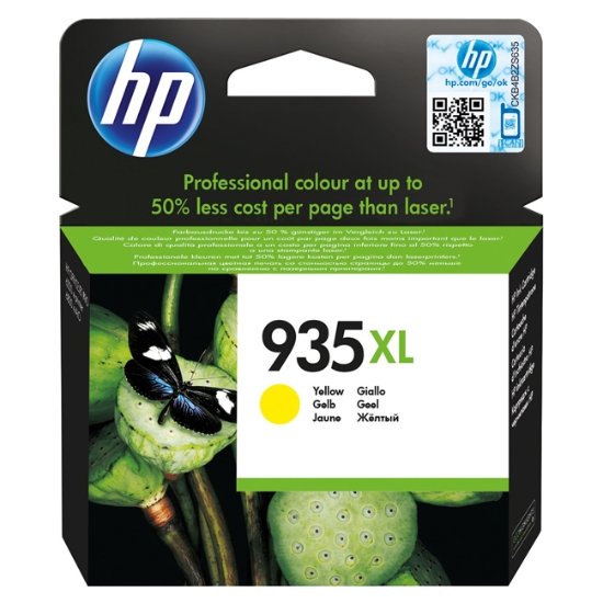 Obrázek HP originální ink C2P26AE č.935XL, yellow