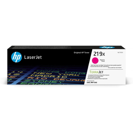 Obrázek HP TerraJet originální toner W2193X, HP 219X, magenta, 2500str.