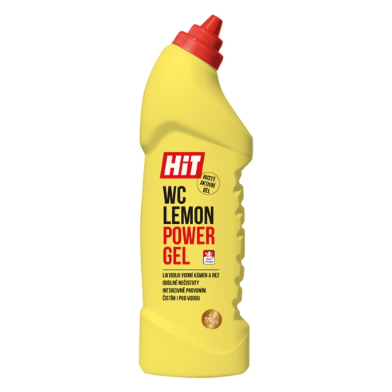 Obrázek WC čistič Hit 4 v 1, 750 g - Lemon