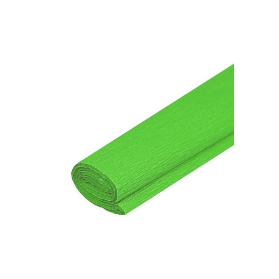 Obrázek Papír krepový  0,5x2m  - zelený / 10ks