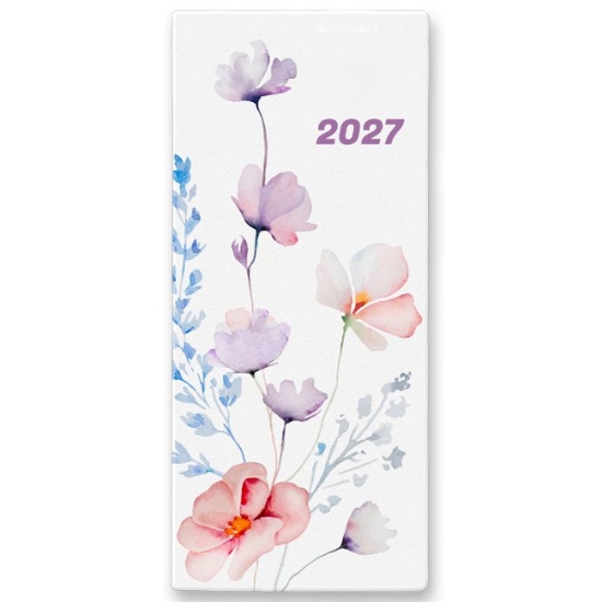 Obrázek Diář Pastelini měsíční kapesní 2027 - Flowers