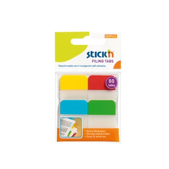 Obrázek Záložky extra pevné STICK’N 38 x 25 mm / 4 x 20 ks