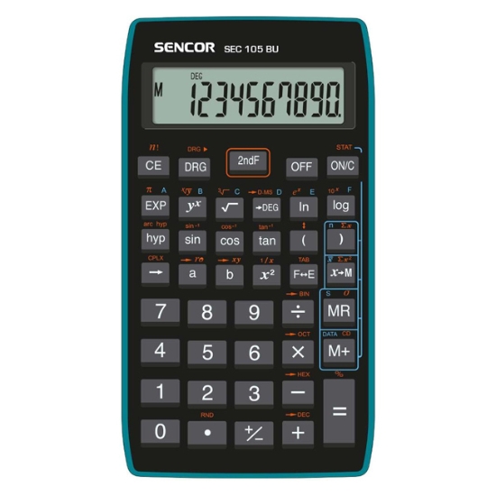 Obrázek Kalkulátor školní SENCOR SEC 105 BU