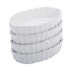 Obrázek Miska zapékací, porcelánová OVAL / 4 ks
