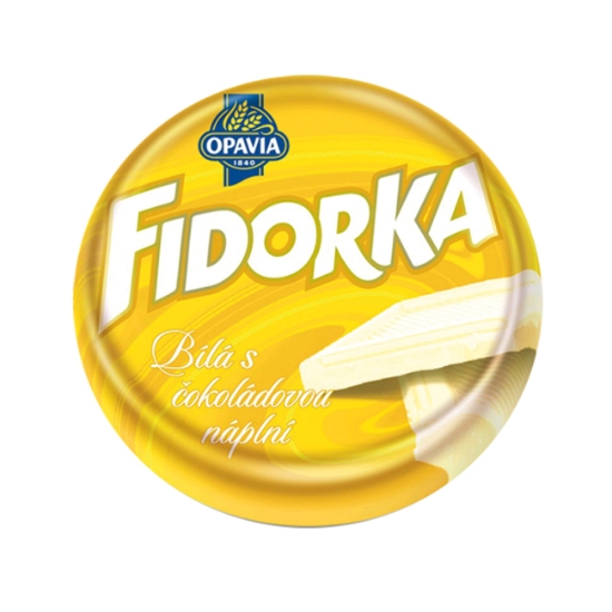 Obrázek Oplatek Fidorka s čokoládovou náplní 30 g, bílá
