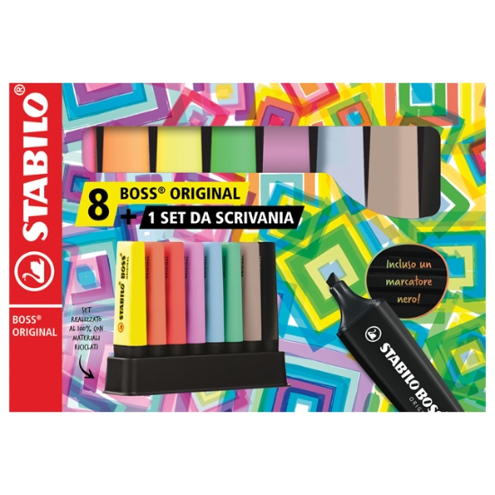 Obrázek Zvýrazňovač STABILO BOSS ORIGINAL  / deskset 8ks