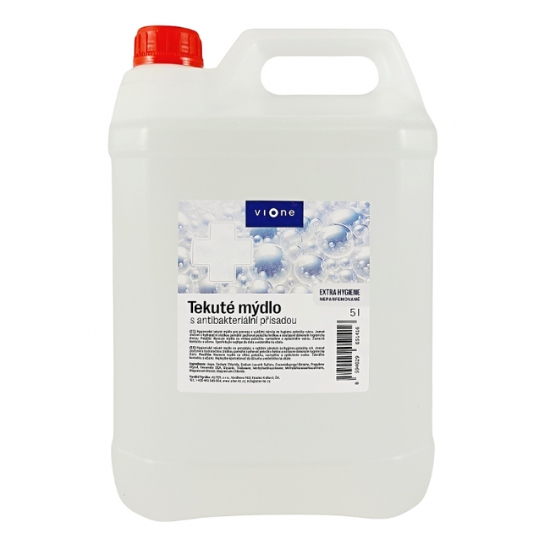 Obrázek Mýdlo tekuté Vione extra hygiene neparfemované s antibakteriální přísadou, 5l