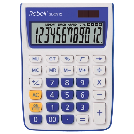 Obrázek Kalkulátor Rebell SDC 912+, modro-fialová