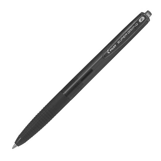 Obrázek Kuličkové pero PILOT Super Grip-G - stiskací - černá