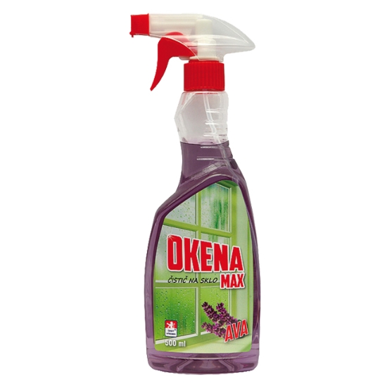 Obrázek Prostředek na skla Okena MAX s MR, 500ml, levandule,rozprašovač
