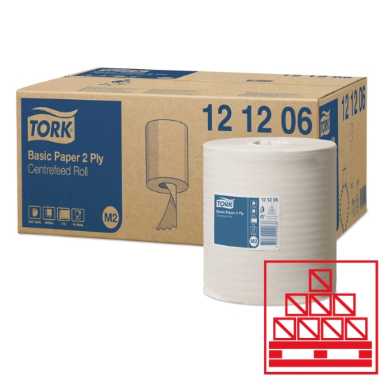 Obrázek Utěrky TORK Universal 320 se středovým odvíjením - bílá role (121206) / 32 bal.