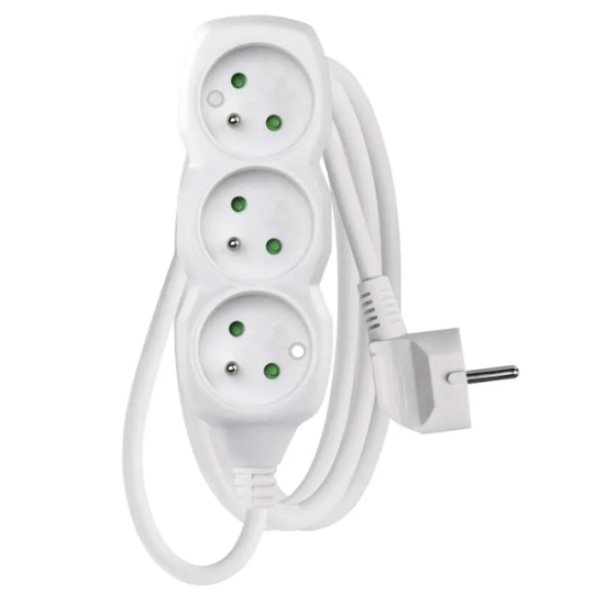 Obrázek Prodlužovací kabel, 3 zásuvky  1,5 m