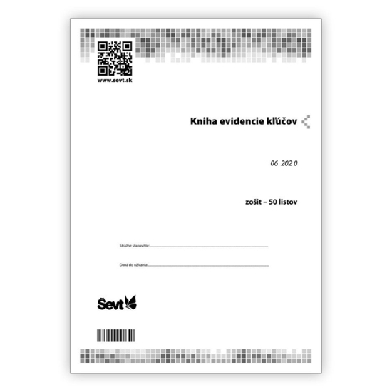 Obrázek SEVT/ Kniha evidencie kľúčov (06 202 0)