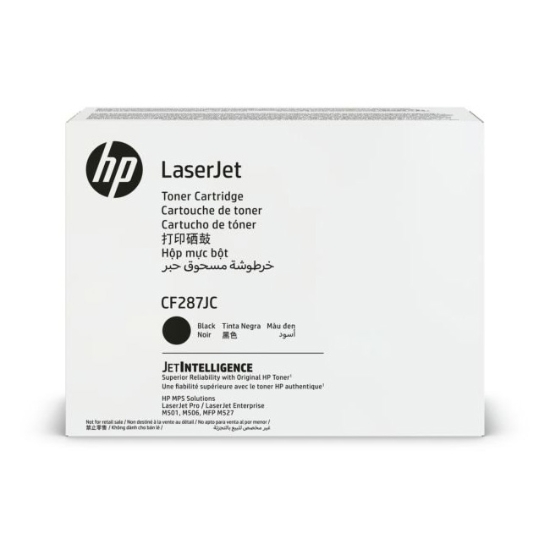Obrázek HP originální toner CF287JC, black, HP 87X, kontraktový produkt, HP LaserJet Enterprise Flow MFP M52