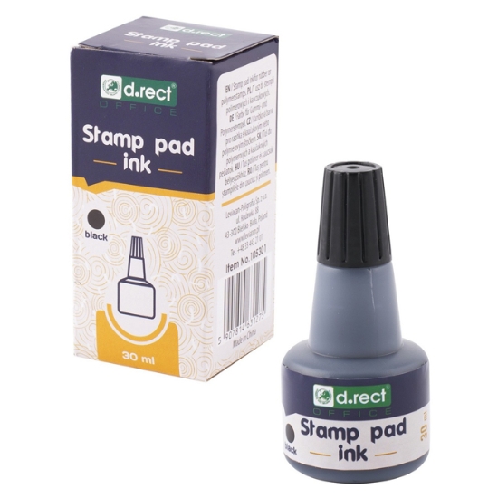 Obrázek Barva razítková 30 ml - černá
