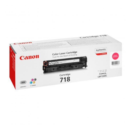 Obrázek Canon originální toner CRG718, magenta, 2900str., 2660B002