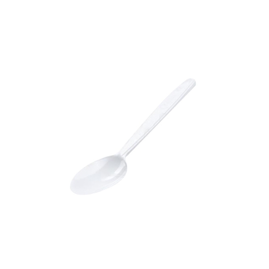 Obrázek Kávová lžička (PP) znovu použitelná bílá 13cm / 50 ks