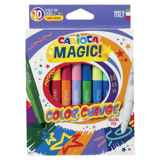 Obrázek Magické fixy Carioca - měnící barvu, mix barev/ 10 kusů