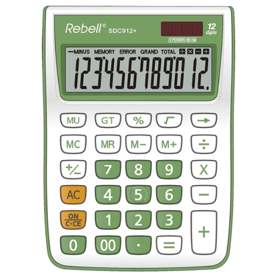 Obrázek Kalkulátor REBELL SDC912+ - zelená