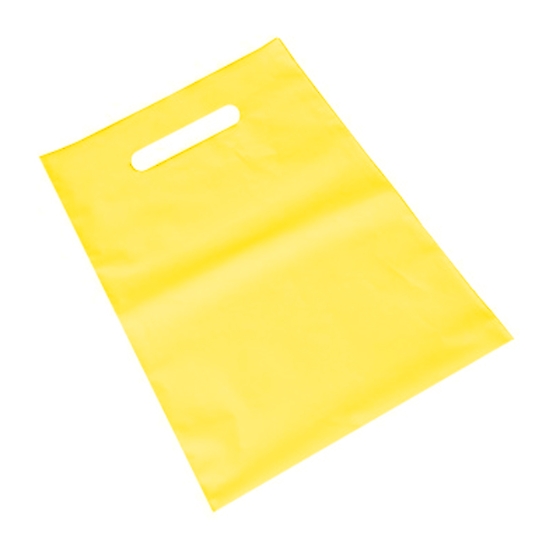 Obrázek Taška s průhmatem PE 380 x 450 + 50 mm - žlutá