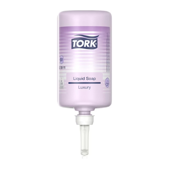Obrázek Mýdlo tekuté TORK Premium Luxury 1 l - fialové