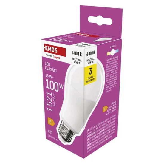 Obrázek LED žárovka Classic A60 / E27 / 13 W (100 W)