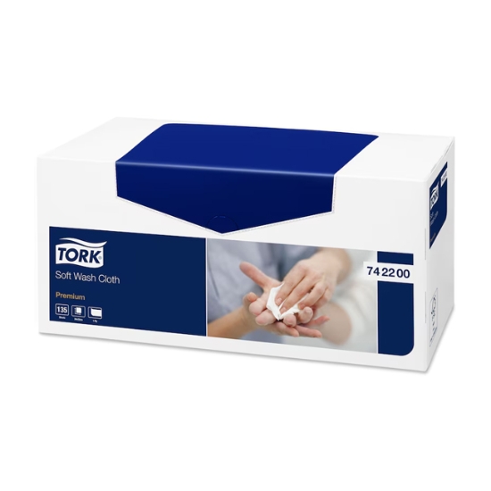 Obrázek Utěrky na otírání pacientů TORK Premium / 135 ks
