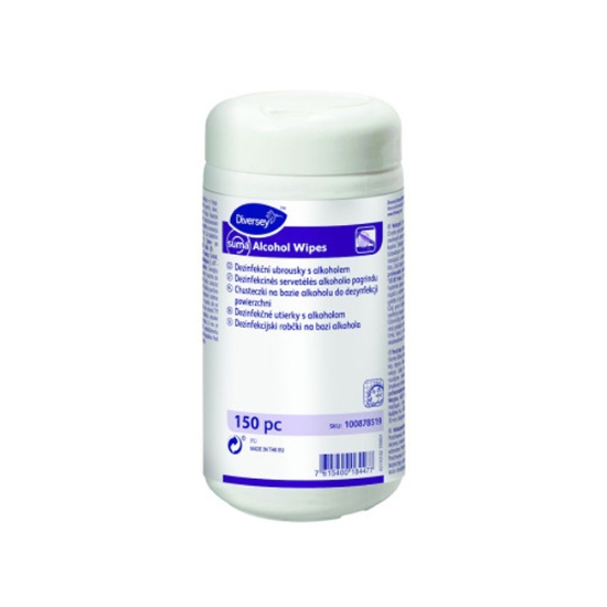 Obrázek Dezinfekční ubrousky Suma Alcohol Wipes / 150 ks