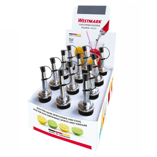 Obrázek Nálevka s víčkem a příchytkou, plastová INOX STANDARD / 12 ks