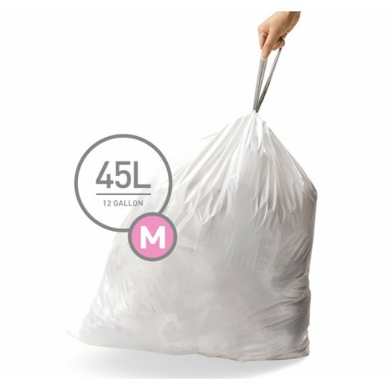 Obrázek Sáčky do odpadkového koše 45 L, Simplehuman typ M, zatahovací/20 ks