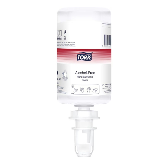 Obrázek Pěnový dezinfekční prostředek bez alkoholu Tork 1000 ml / 520202 (6x1) 