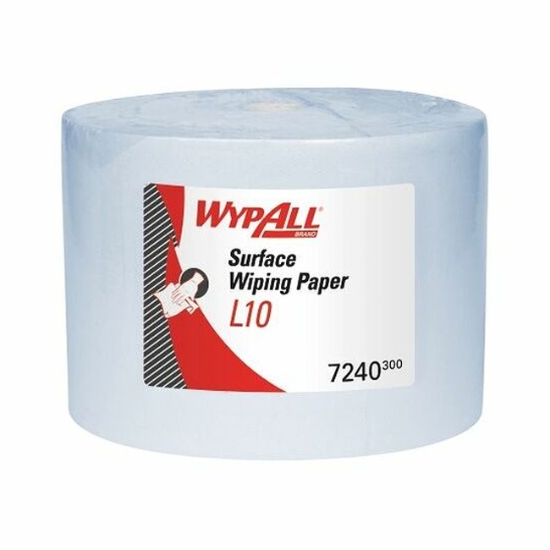 Obrázek Utěrka Kimberly-Clark WYPALL L10 Extra, typ 7240 / modrá role / 1000 útržků