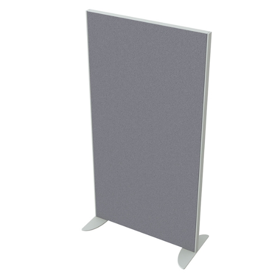 Obrázek Paraván AKUSTIK příčkový 80 cm (v 156,5 cm) - osazený dvěma koncovými sloupky - světle šedá