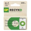 Obrázek Baterie nabíjecí GP ReCyko+ 6F22 (9V), krabička 1 ks