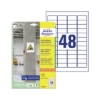 Obrázek Etiketa papírová s vysokou lepivostí 45,7 x 21,2 mm/20xA4 - bílá