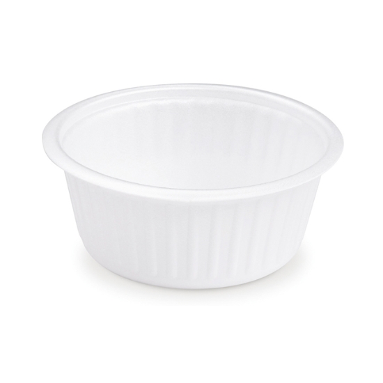 Obrázek Miska termo (XPS) kulatá bílá Ø127mm 340 ml / 50 ks