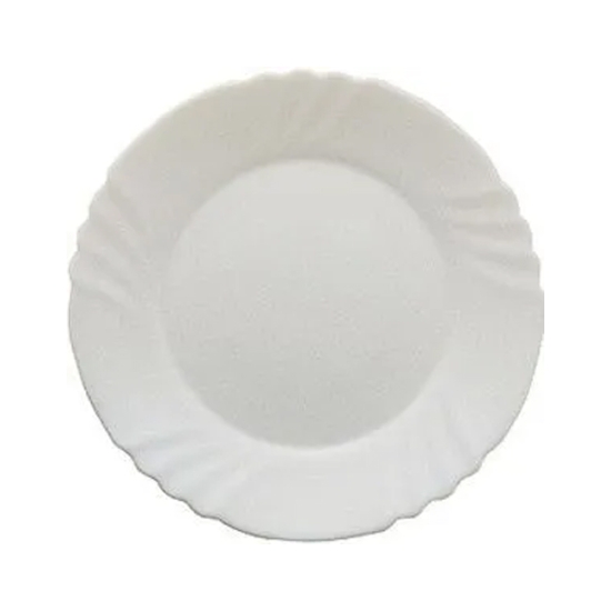 Obrázek Talíř dezertní 20 cm, sklo, bílý, EBRO