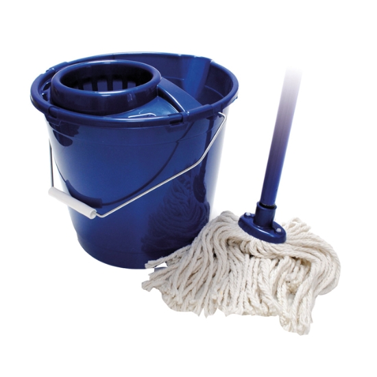 Obrázek Čistící mop set - 10 L ( vědro 10 L, ždímač, mop provázky )