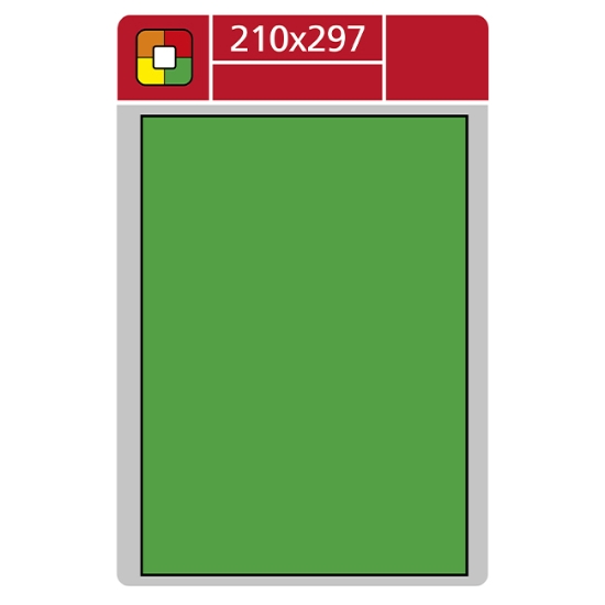 Obrázek Etiketa L 210 x 297 mm A4 - fluorescentní zelená / 100 archů