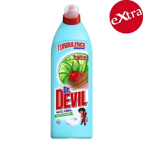 Obrázek WC čistící gel Dr. Devil Turbulence Natur Fresh1 l