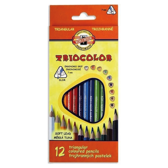 Obrázek Pastelky TRIOCOLOR / 12 barev