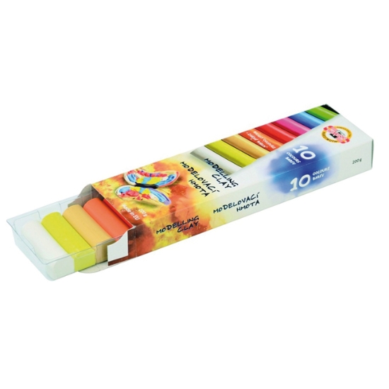 Obrázek Plastelina 10 odstínů  - papír. krabička