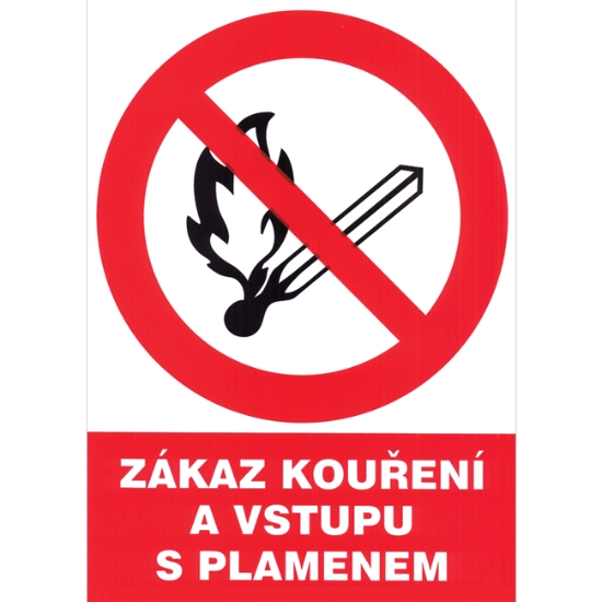 Obrázek Tabulka Zákaz kouření a vstupu s plamenem