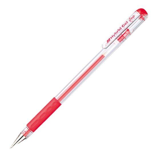 Obrázek Pero kuličkové PENTEL Hybrid gel grip - červená