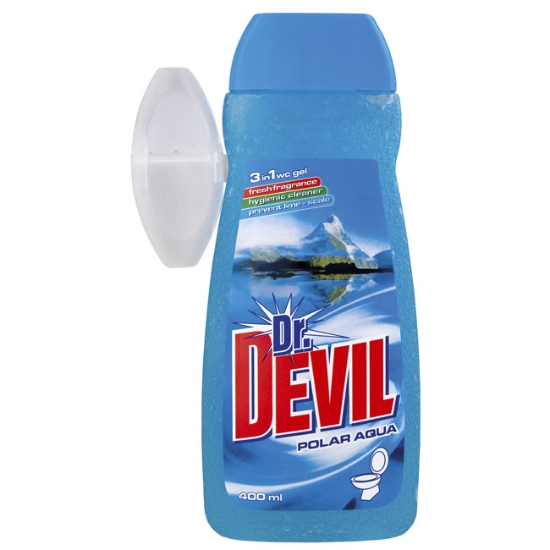 Obrázek WC gel tekutý 3v1 Dr. Devil, 400ml - Polar Aqua