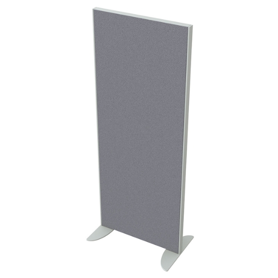 Obrázek Paraván AKUSTIK příčkový 60 cm (v 156,5 cm) - osazený dvěma koncovými sloupky - světle šedá