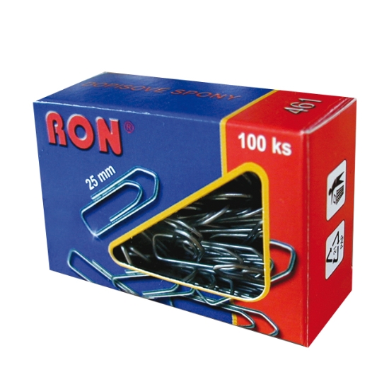Obrázek Spony dopisní šípové RON 461 25 mm / 100 ks