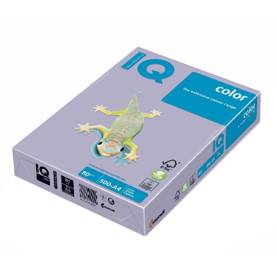Obrázek Papír barevný IQ COLOR A4 80 g - levandulová / 500 listů