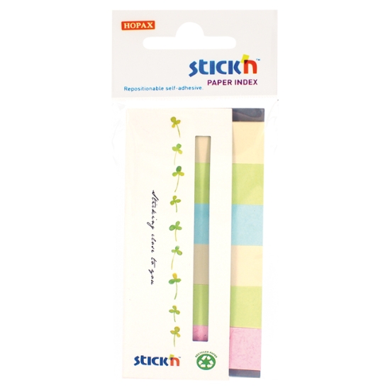 Obrázek Záložky samolepicí papírové STICK'N 45 x 15 mm 21597 / 6 x 30 ks