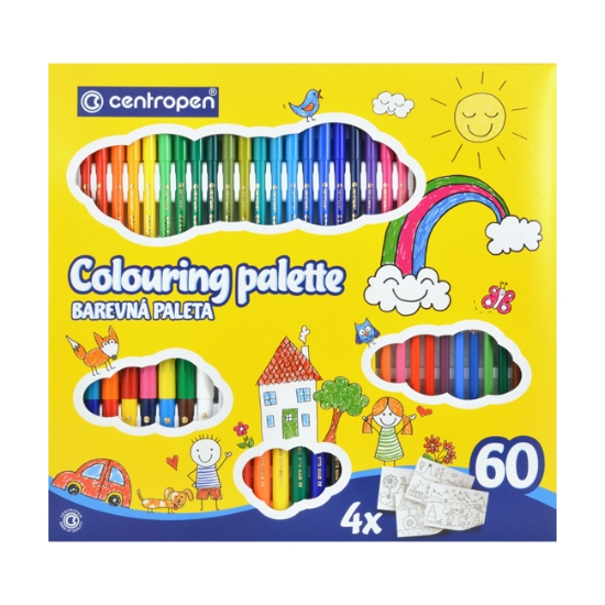 Obrázek Paleta výtvarná CENTROPEN 9396 / sada 60 ks